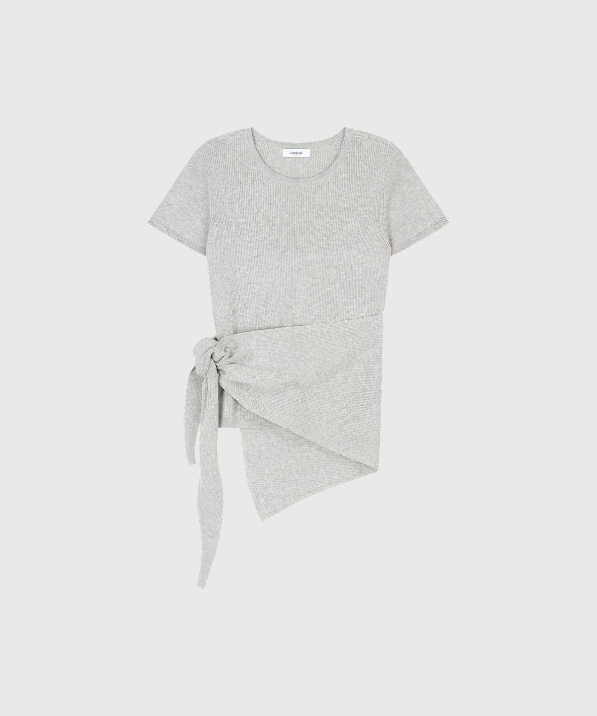 룩캐스트(LOOKAST) 루아 숄 니트 셋업_그레이 / LUA SHAWL KNIT SET UP_GREY
