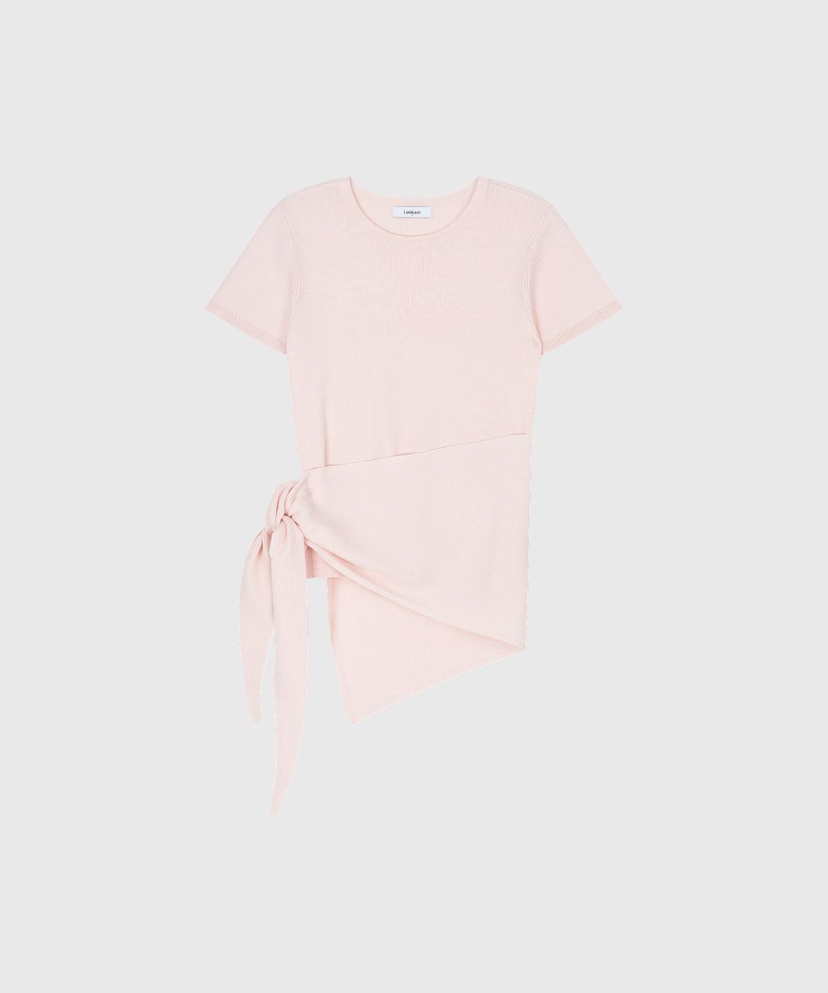 룩캐스트(LOOKAST) 루아 숄 니트 셋업_라이트 핑크 / LUA SHAWL KNIT SET UP_LIGHT PINK