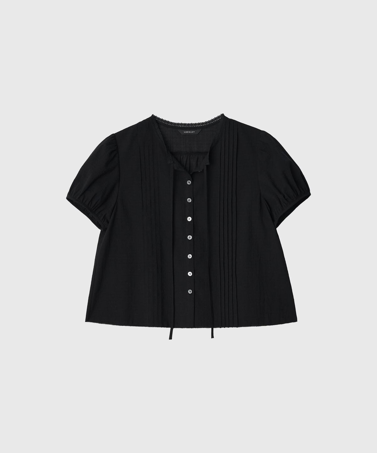 룩캐스트(LOOKAST) 폴린 코튼 핀턱 블라우스 / PAULINE COTTON PINTUCK BLOUSE_2colors