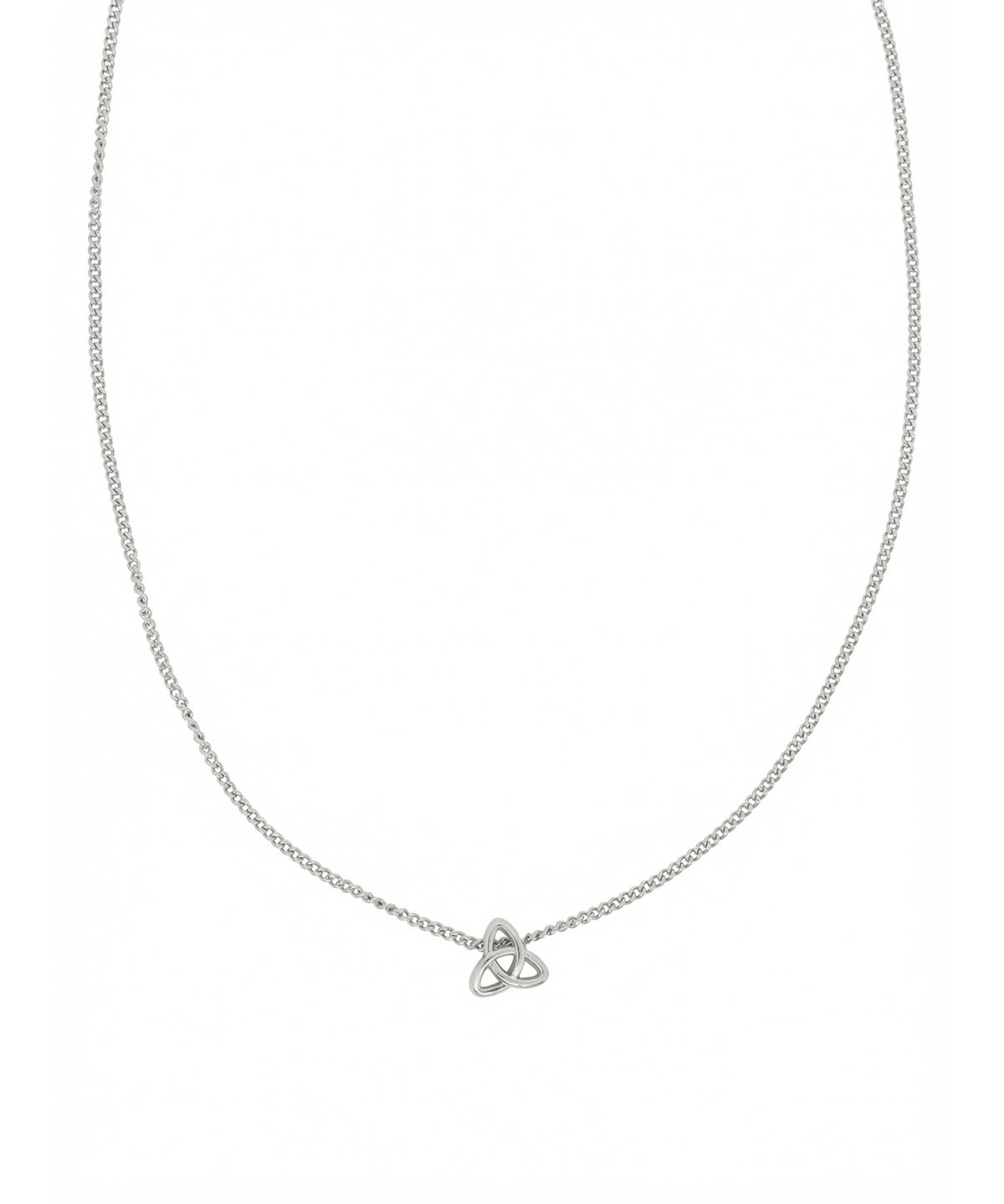 아차(ACHA) S.steel trinity pendant chain necklace _ silver