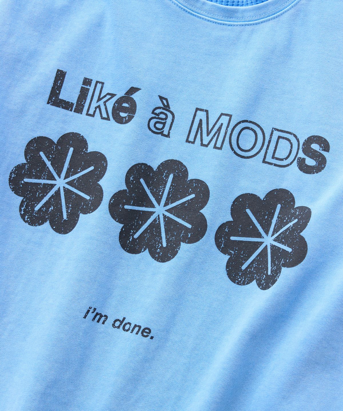 라이크 어 모즈(LIKE A MODS) 레이어드 데미지 롱슬리브_블루