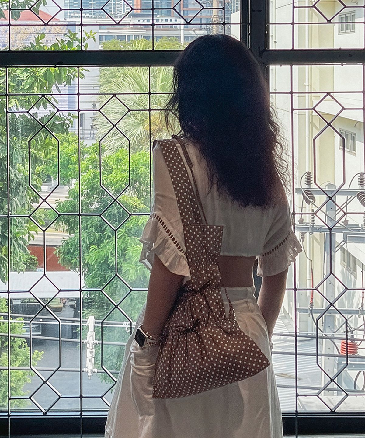 씨비코 아틀리에(CVICO ATELIER) Cherie Bag (Brown  Dot)
