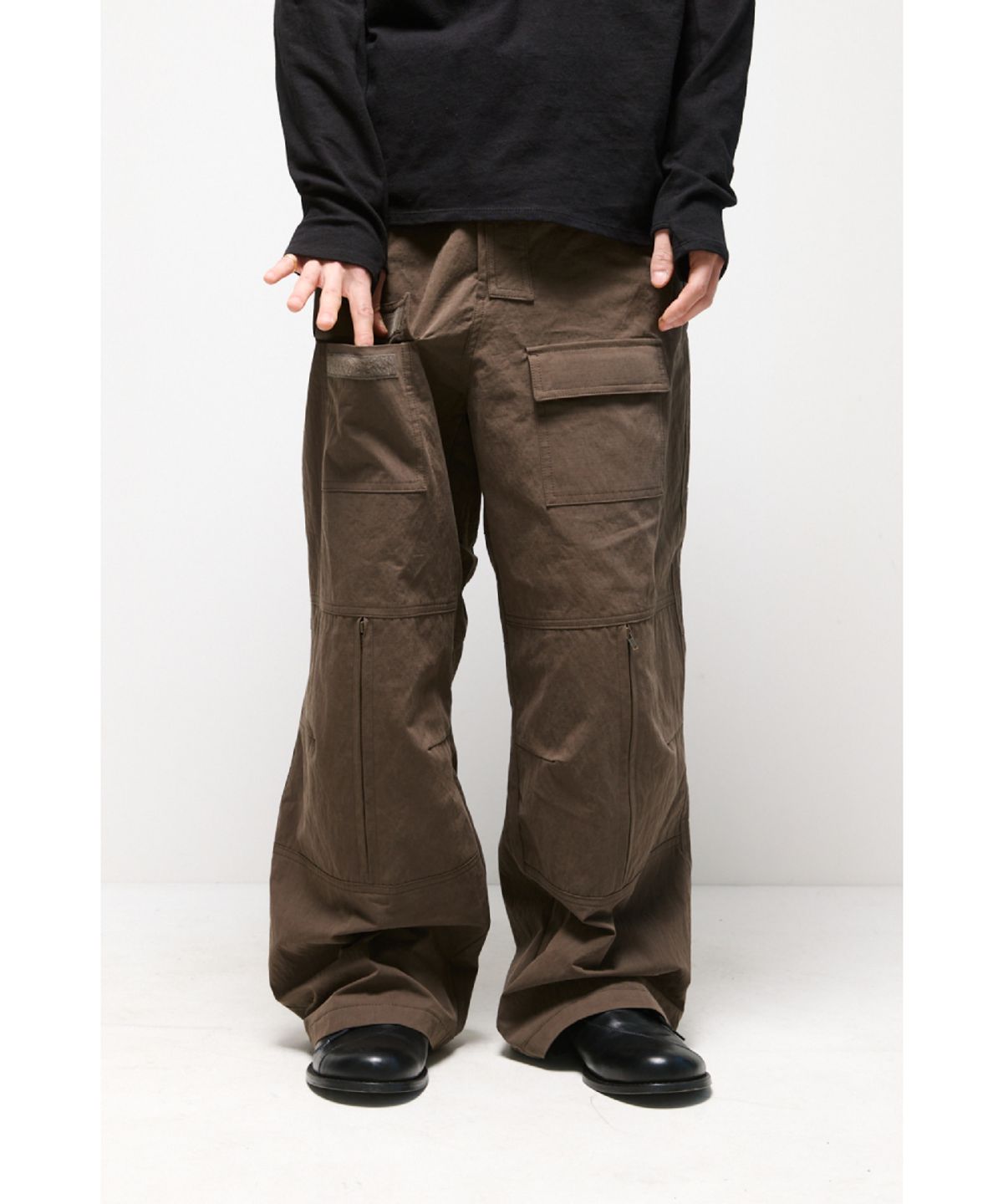 해칭룸(HATCHINGROOM) Tactical Pants Ripstop Mud Brown