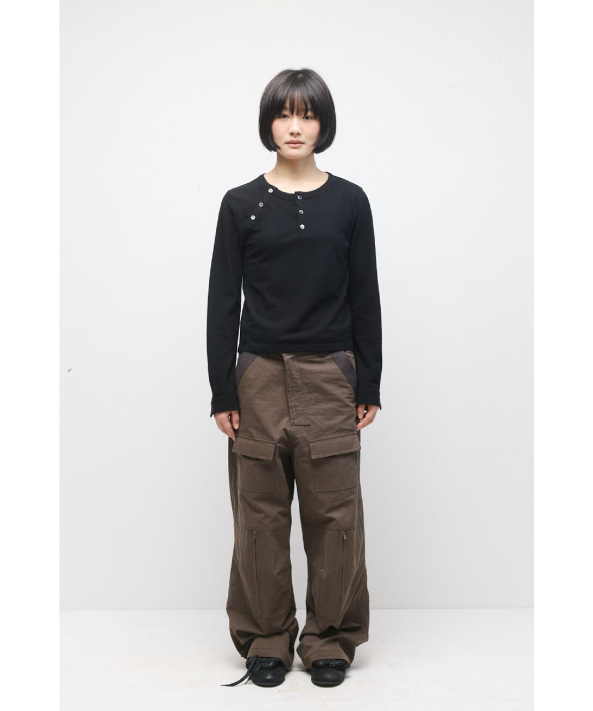 해칭룸(HATCHINGROOM) Tactical Pants Ripstop Mud Brown
