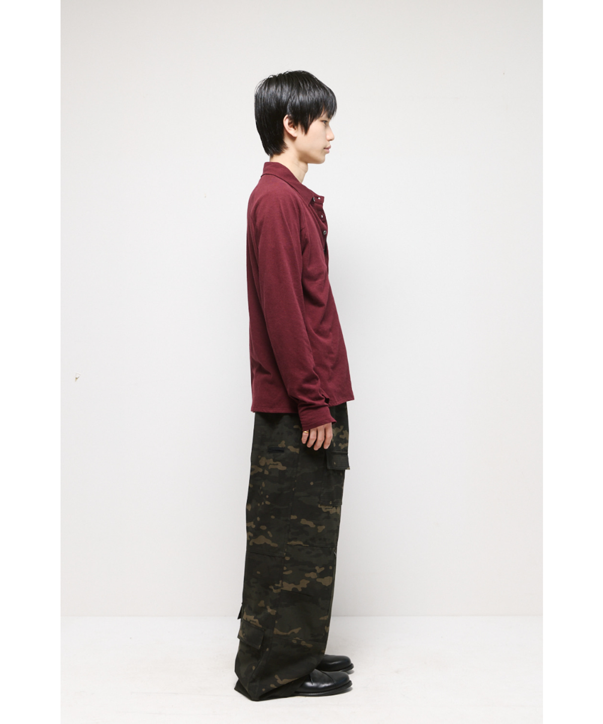 해칭룸(HATCHINGROOM) Tactical Pants Ripstop Camo Black