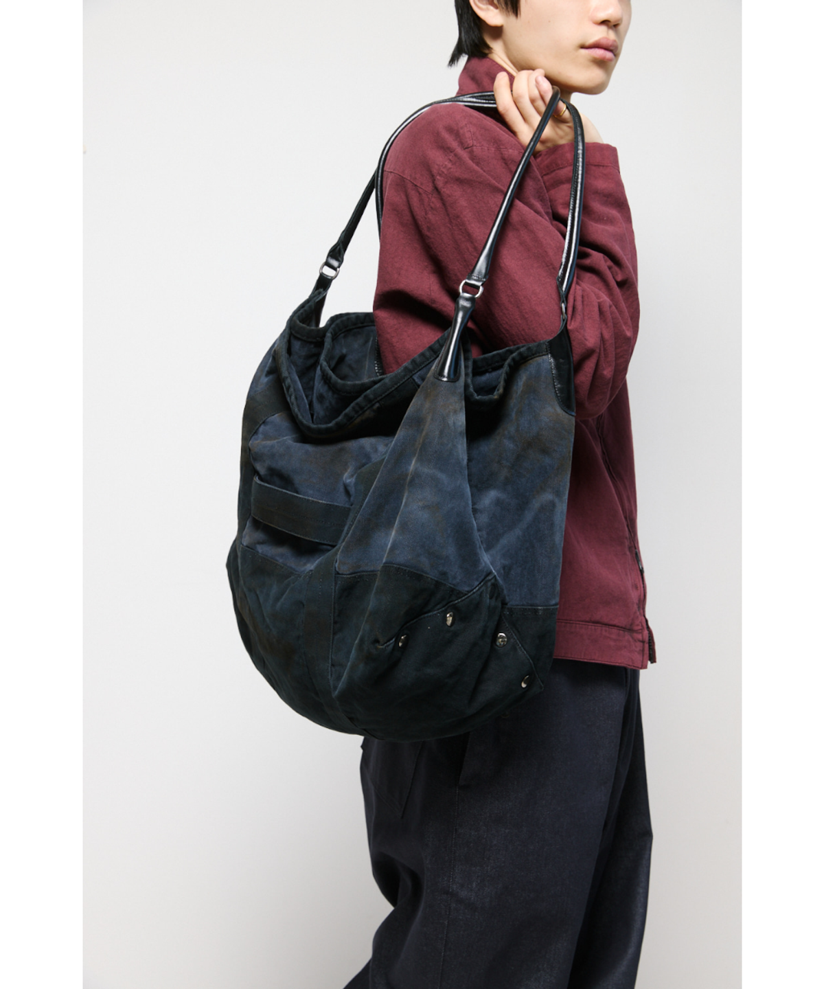 해칭룸(HATCHINGROOM) VTG Canvas Bag Black
