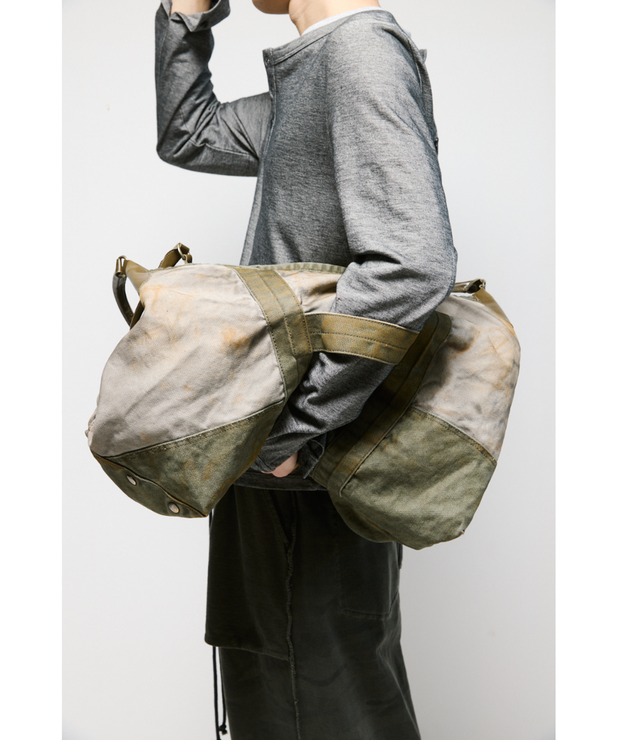 해칭룸(HATCHINGROOM) VTG Canvas Bag Olive