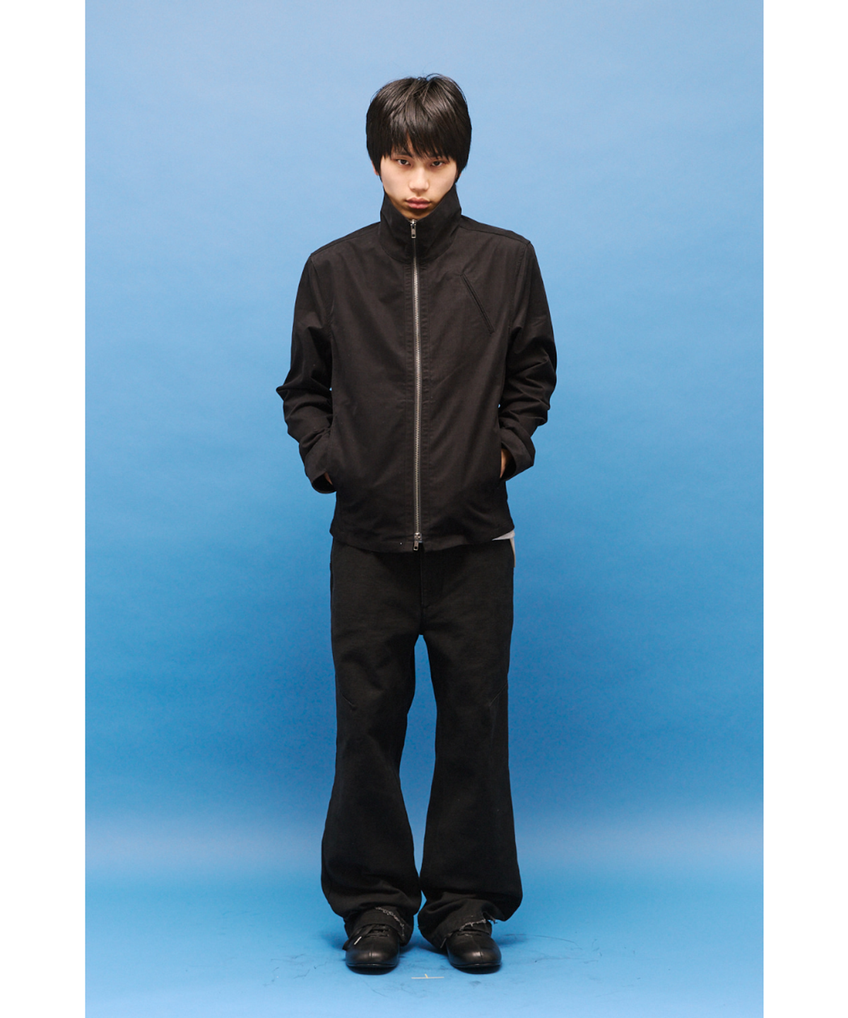 해칭룸(HATCHINGROOM) Funnel Neck Jacket Black