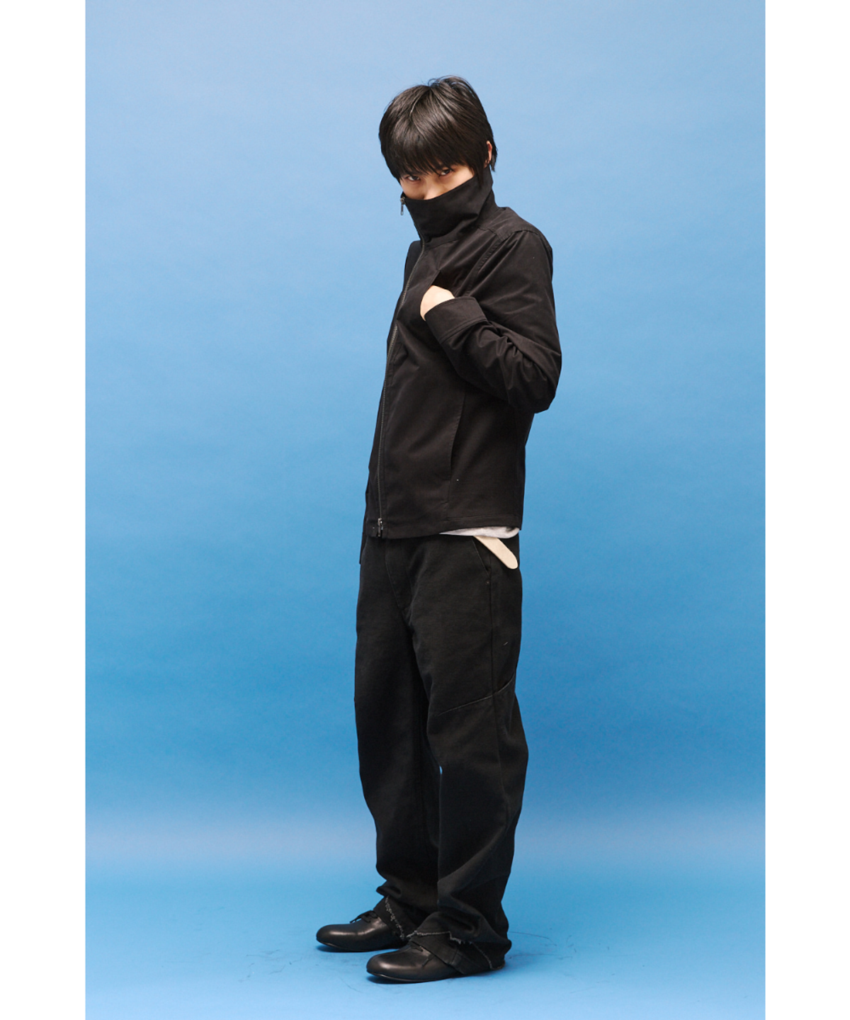 해칭룸(HATCHINGROOM) Funnel Neck Jacket Black