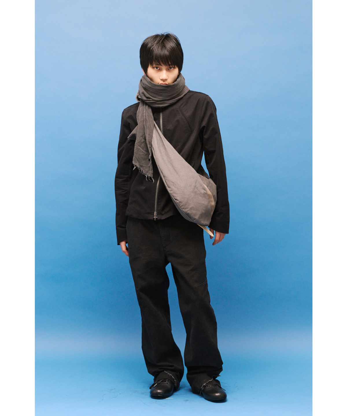 해칭룸(HATCHINGROOM) Funnel Neck Jacket Black