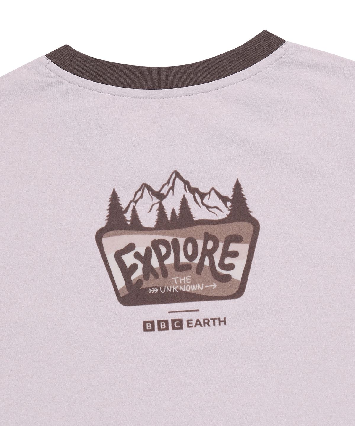 비비씨 어스(BBC EARTH) 여성 링거 네이쳐 티셔츠 핑크