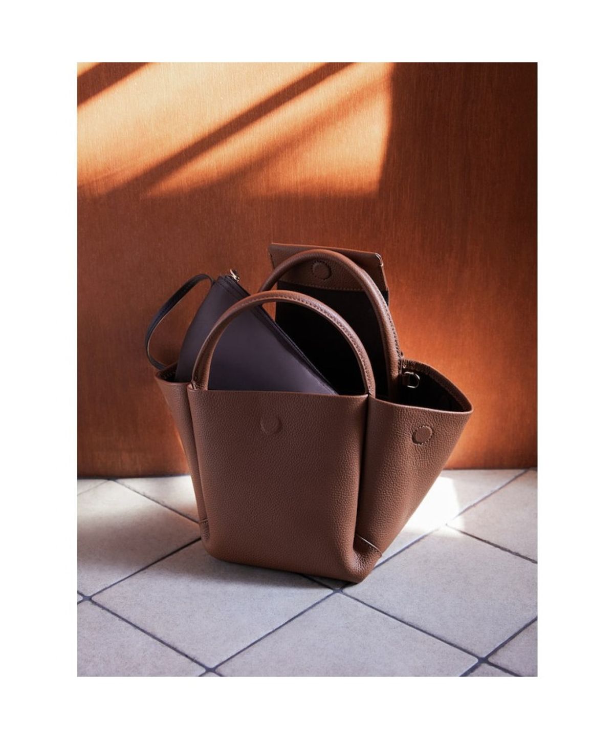 빈폴 액세서리(BEANPOLE ACCESSORY) 베러 스몰 토트백  브릭