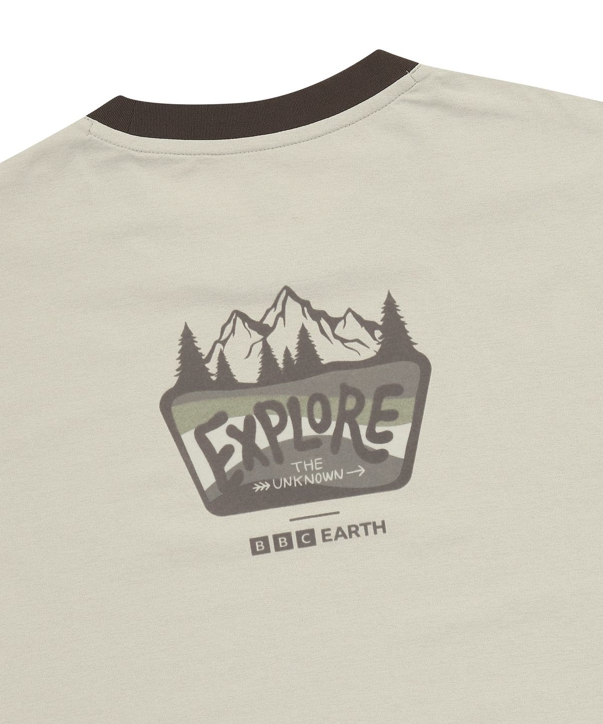 비비씨 어스(BBC EARTH) 링거 네이쳐 티셔츠 크림
