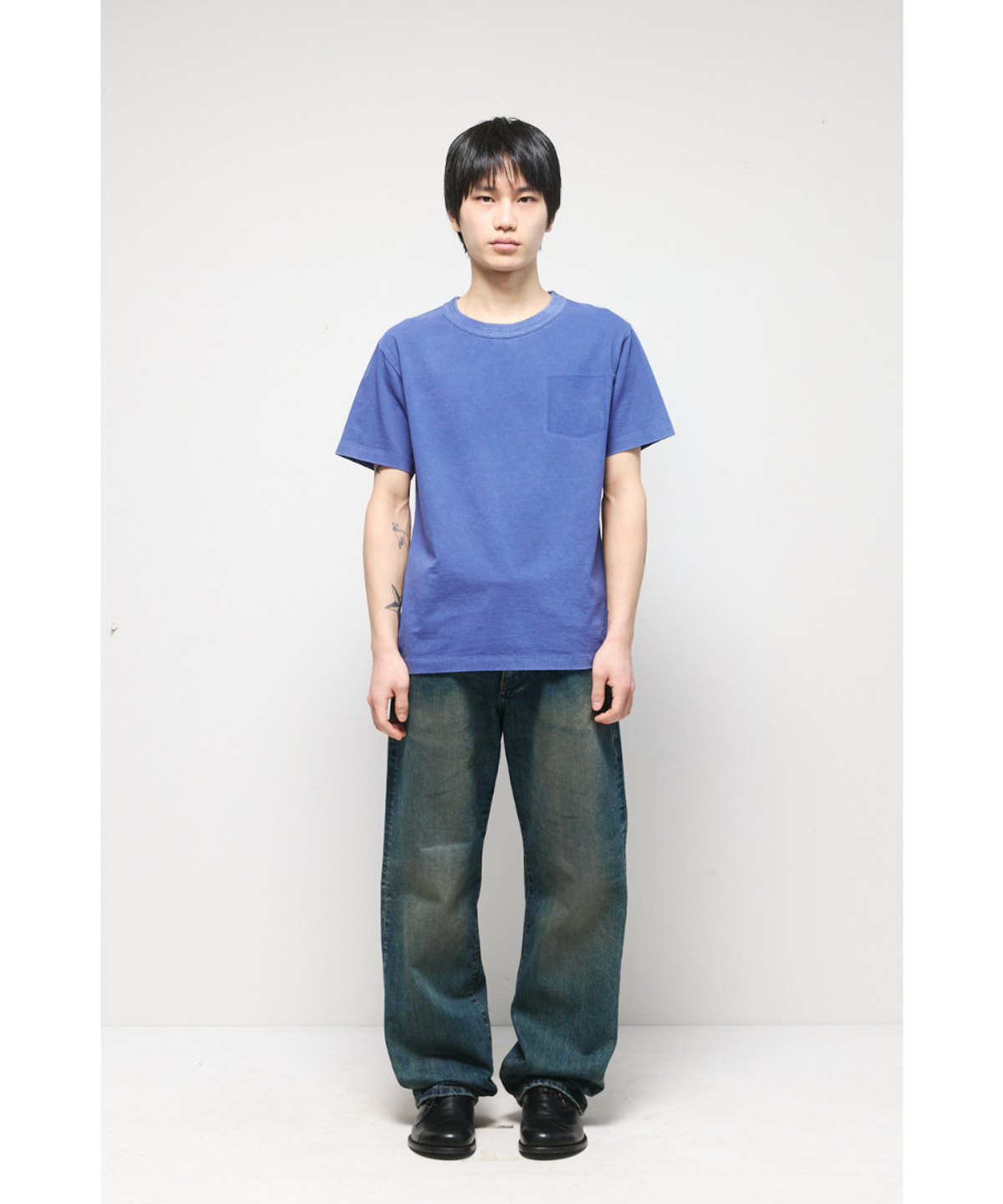 해칭룸(HATCHINGROOM) Straight Jeans Mud Blue