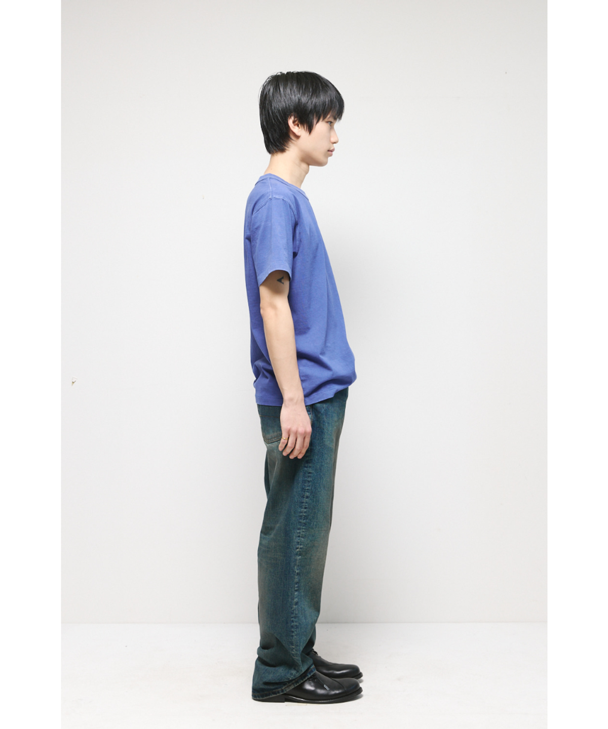 해칭룸(HATCHINGROOM) Straight Jeans Mud Blue