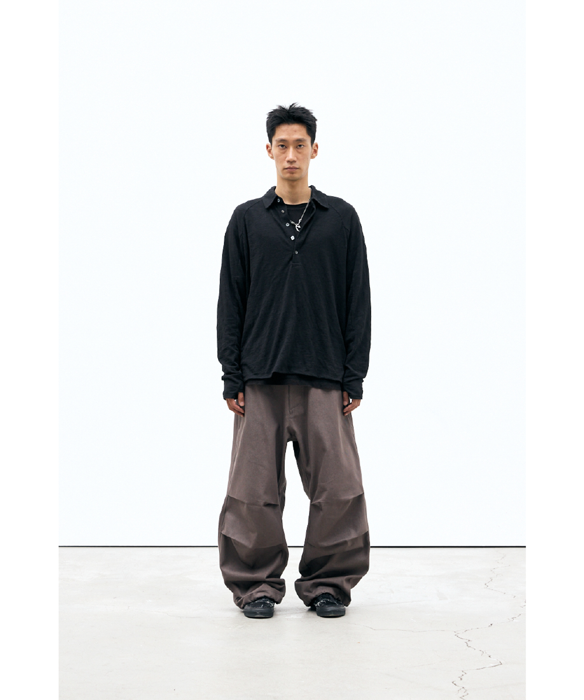 해칭룸(HATCHINGROOM) Snow Jeans Washed Brown
