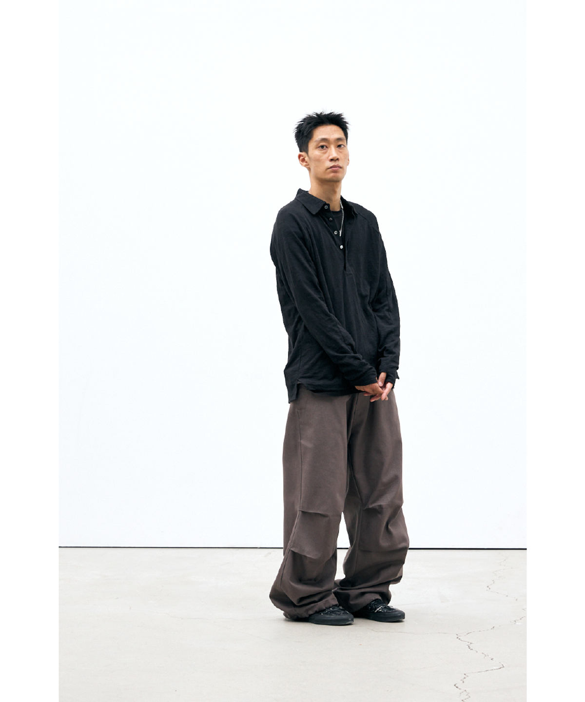 해칭룸(HATCHINGROOM) Snow Jeans Washed Brown