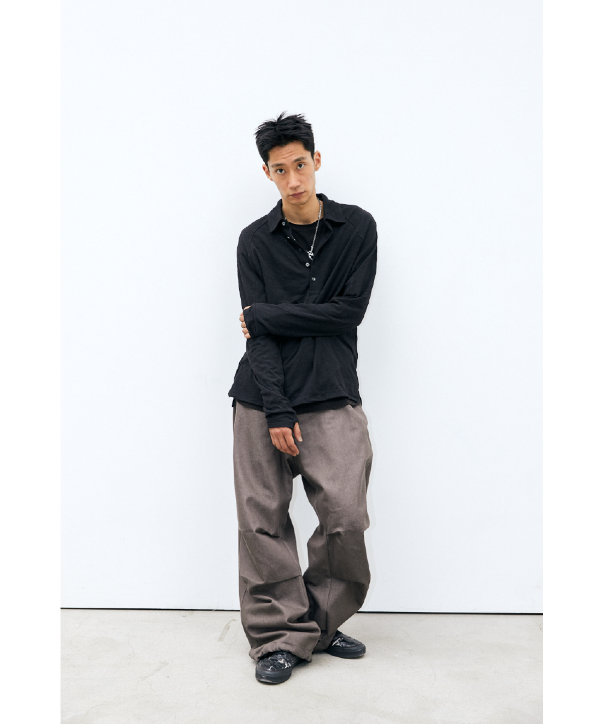 해칭룸(HATCHINGROOM) Snow Jeans Washed Brown