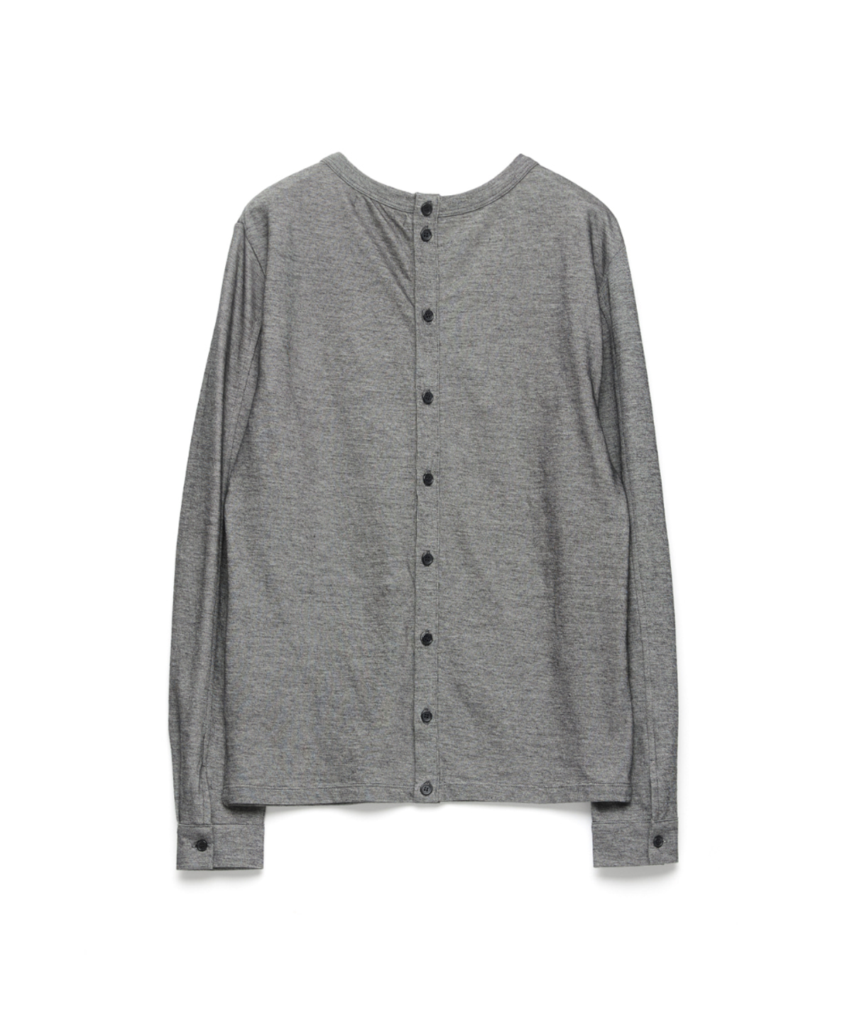 해칭룸(HATCHINGROOM) Triple Henley Neck Tee Grey