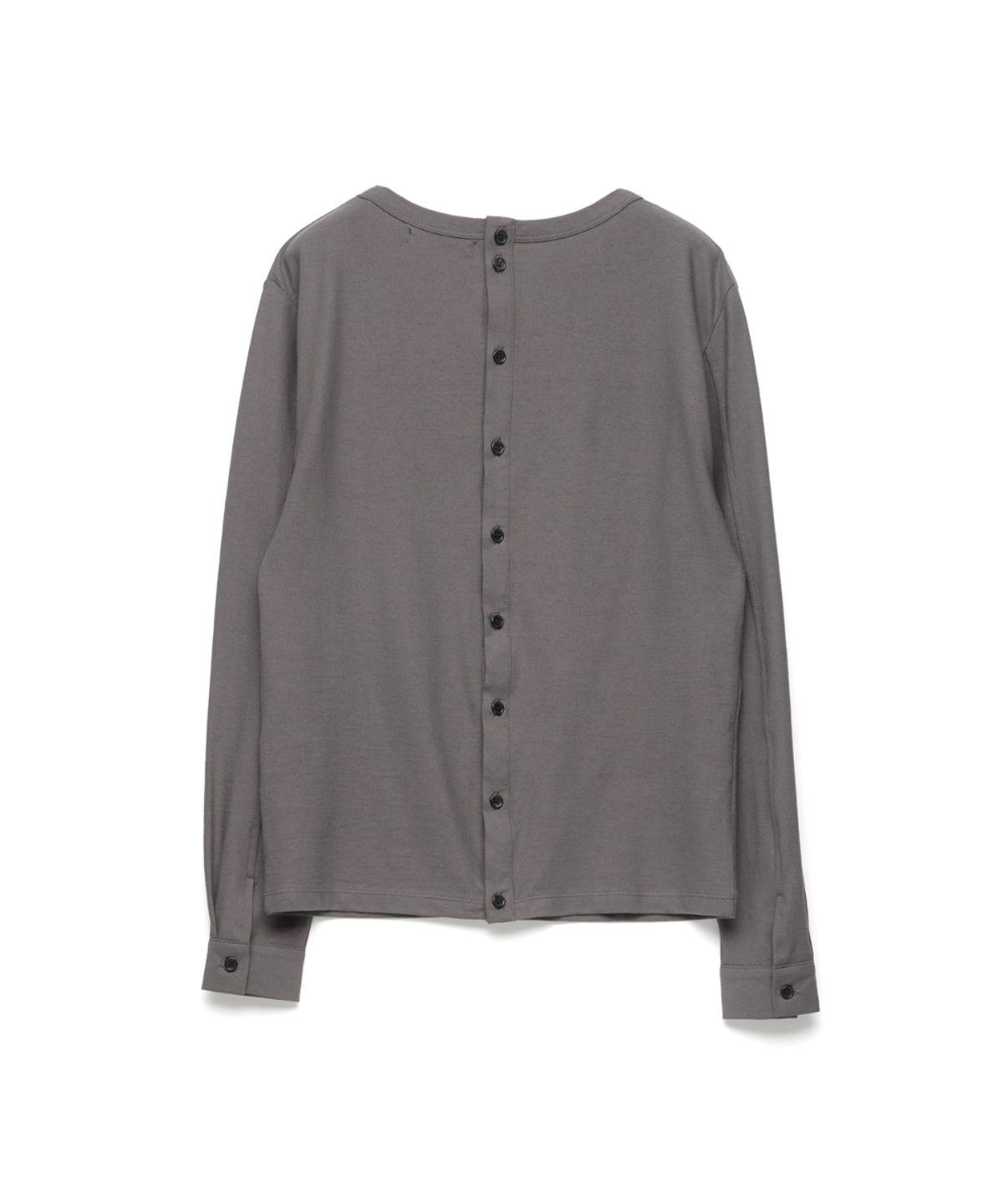해칭룸(HATCHINGROOM) Triple Henley Neck Tee Rose Grey
