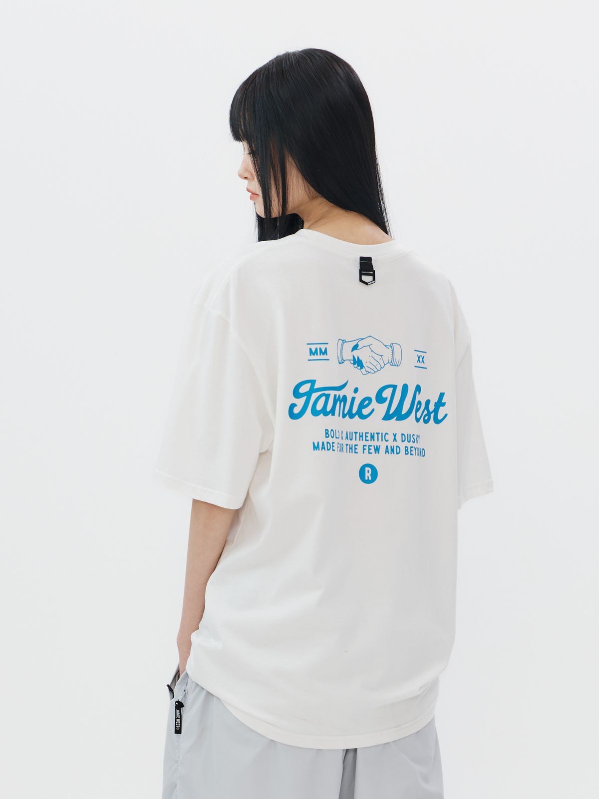 제이미웨스트(JAMIE WEST) 던딜 티셔츠 (화이트)
