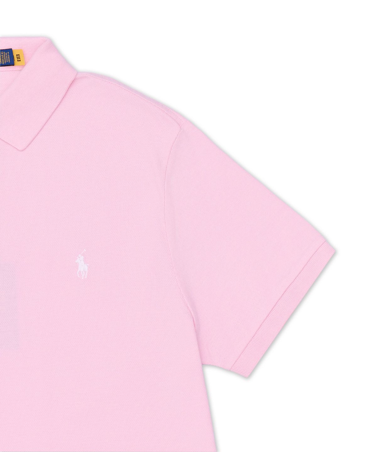 폴로 랄프 로렌(POLO RALPH LAUREN) 커스텀 슬림핏 메시 폴로 셔츠-핑크