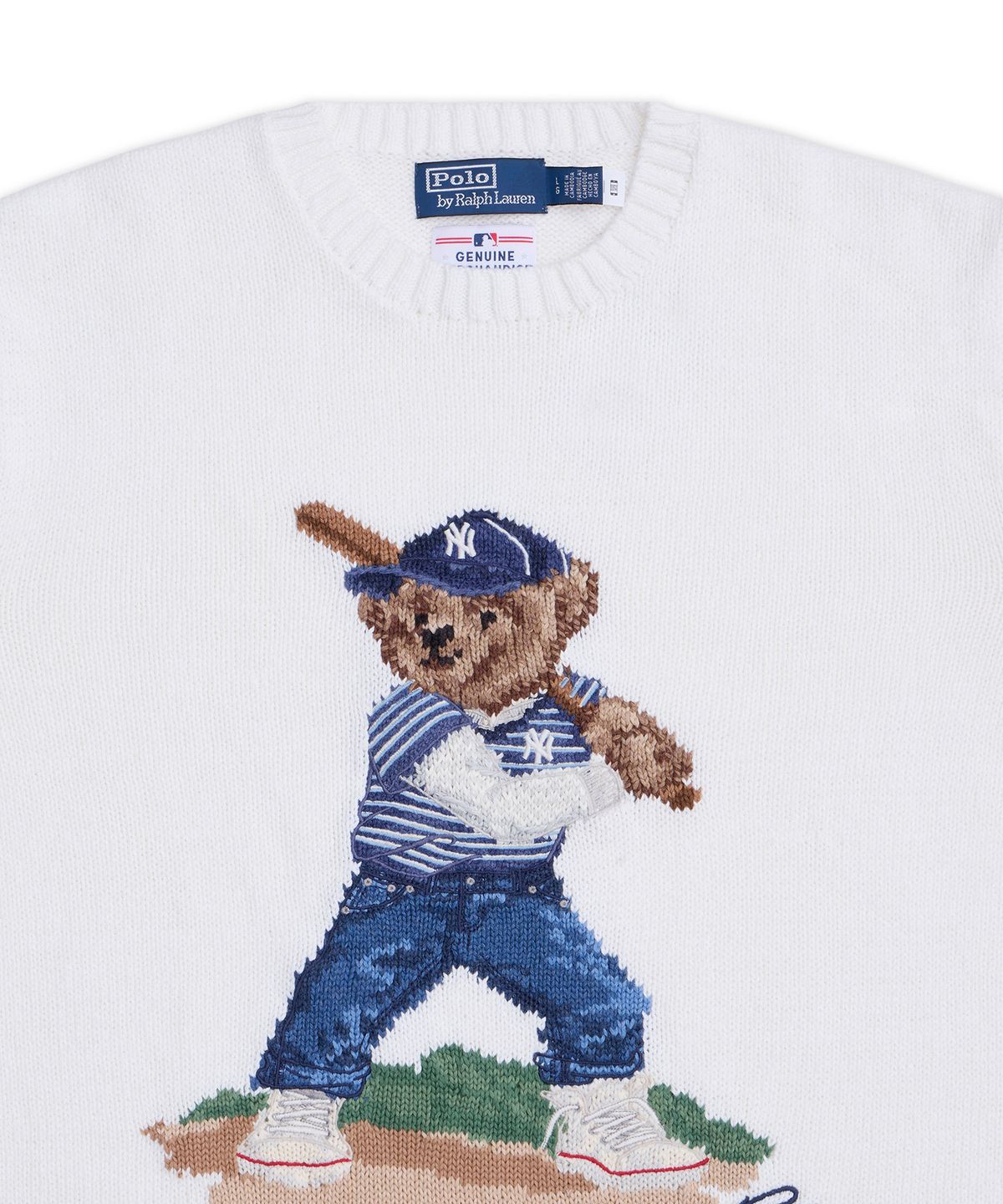 폴로 랄프 로렌(POLO RALPH LAUREN) 폴로 랄프 로렌 양키스 베어 스웨터-화이트