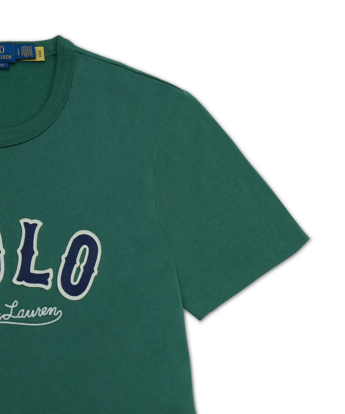 폴로 랄프 로렌(POLO RALPH LAUREN) 커스텀 슬림핏 웨스턴 로고 티셔츠-그린