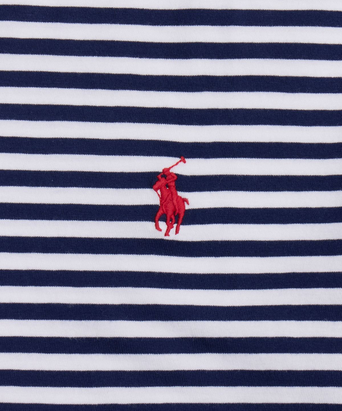 폴로 랄프 로렌(POLO RALPH LAUREN) 커스텀 슬림핏 스트라이프 저지 티셔츠-네이비