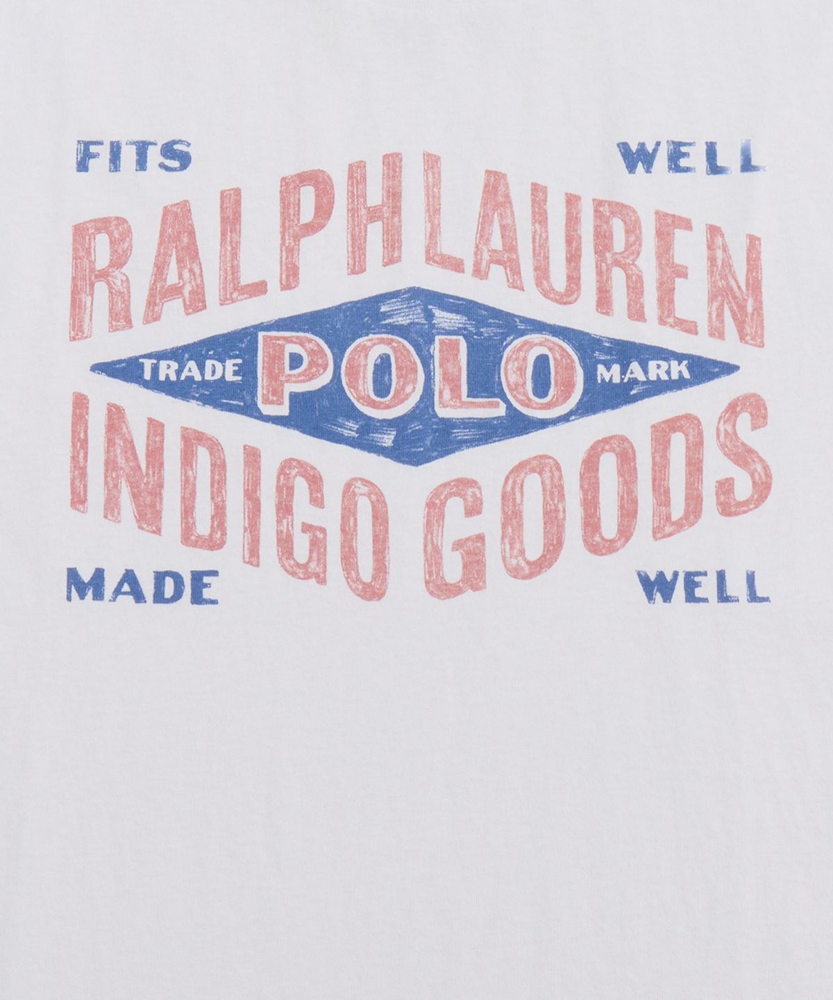 폴로 랄프 로렌(POLO RALPH LAUREN) 클래식핏 저지 그래픽 티셔츠-화이트