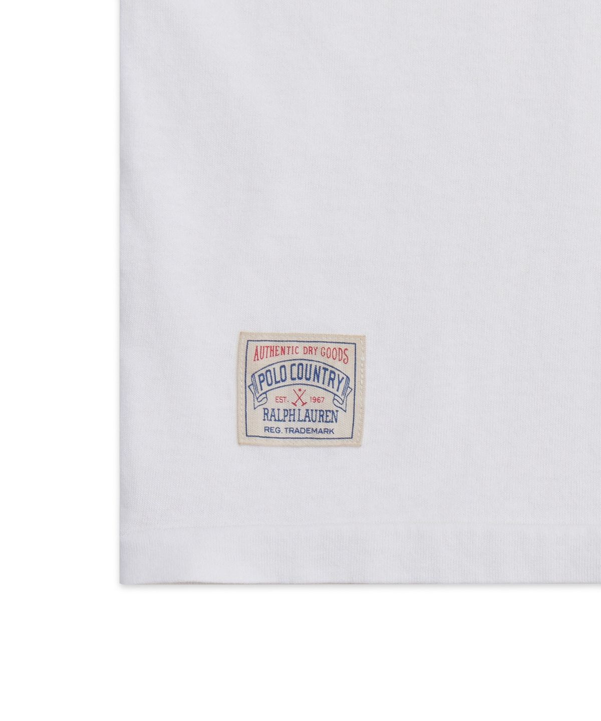 폴로 랄프 로렌(POLO RALPH LAUREN) 클래식핏 저지 그래픽 티셔츠-화이트
