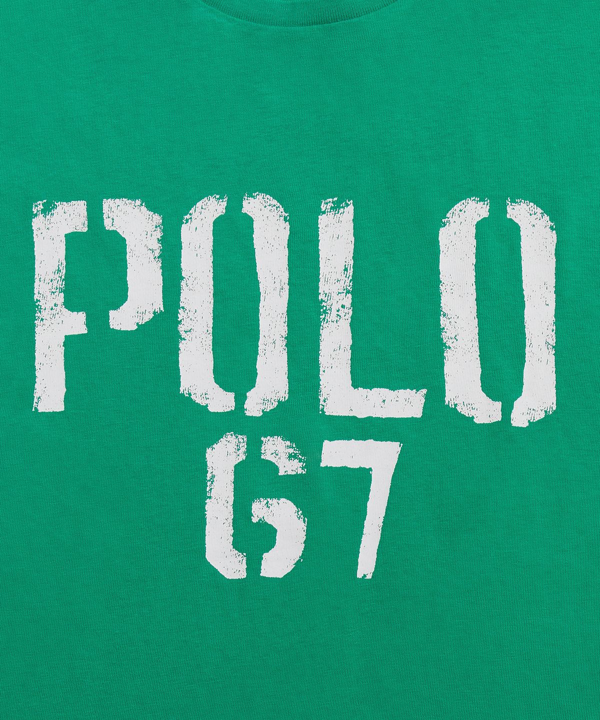 폴로 랄프 로렌(POLO RALPH LAUREN) 클래식핏 저지 그래픽 티셔츠-그린