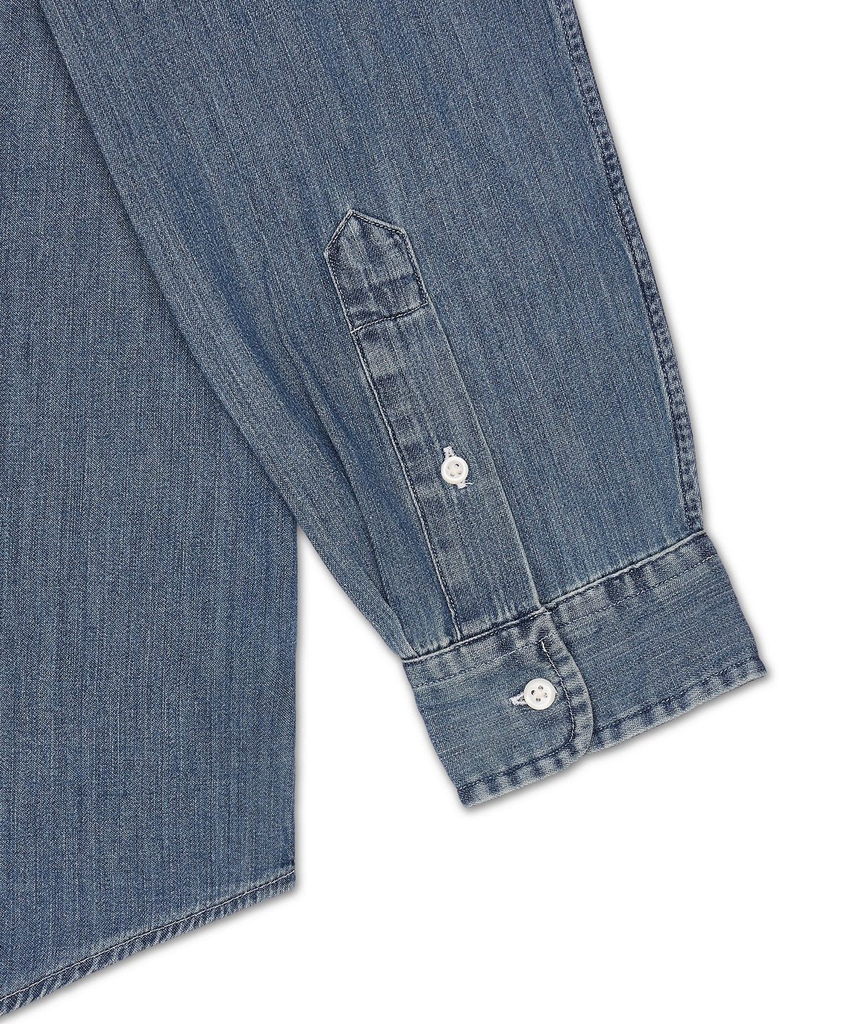 폴로 랄프 로렌(POLO RALPH LAUREN) 커스텀핏 데님 셔츠-네이비