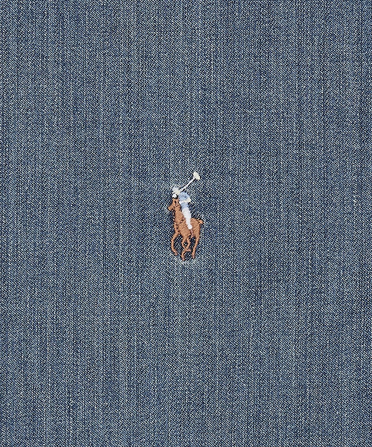 폴로 랄프 로렌(POLO RALPH LAUREN) 커스텀핏 데님 셔츠-네이비