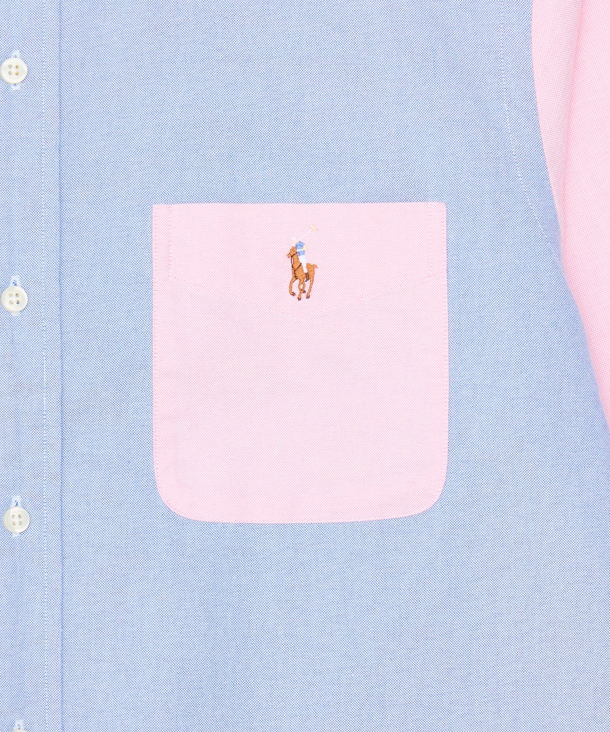 폴로 랄프 로렌(POLO RALPH LAUREN) 커스텀핏 옥스포드 펀 셔츠-멀티 컬러