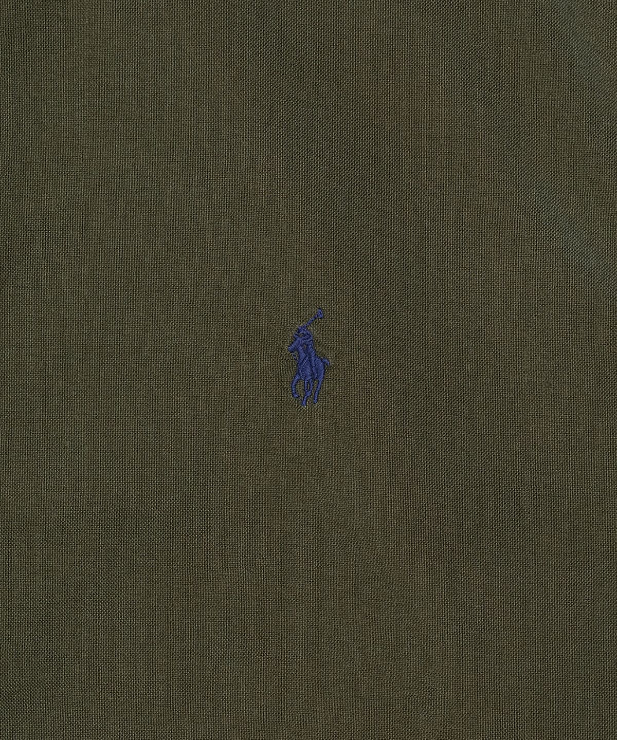 폴로 랄프 로렌(POLO RALPH LAUREN) 커스텀핏 가먼트 다이 옥스포드 셔츠-다크 그린