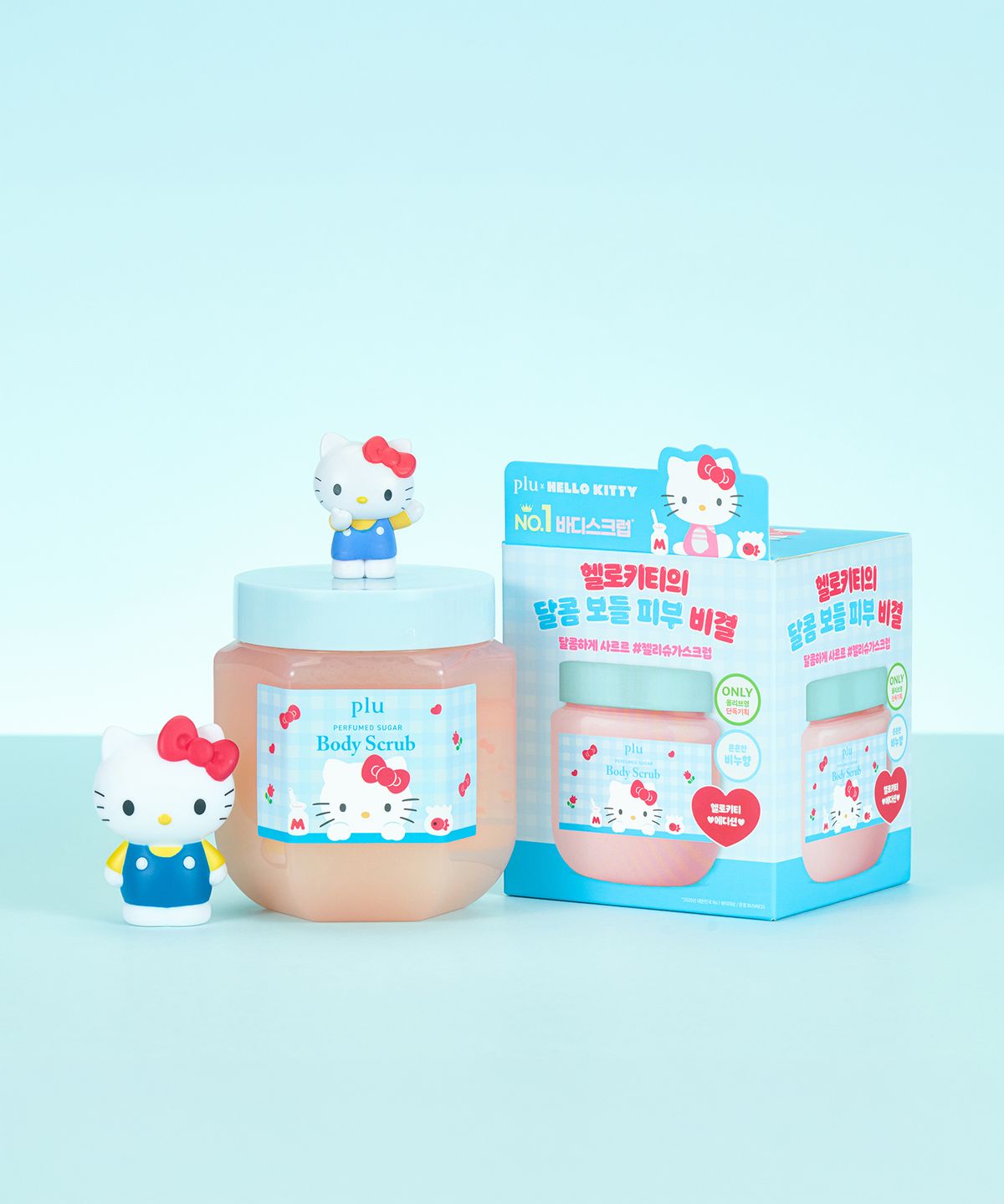 플루(PLU) 산리오 헬로키티 퍼퓸드 슈가&씨솔트 바디스크럽 510g/600g