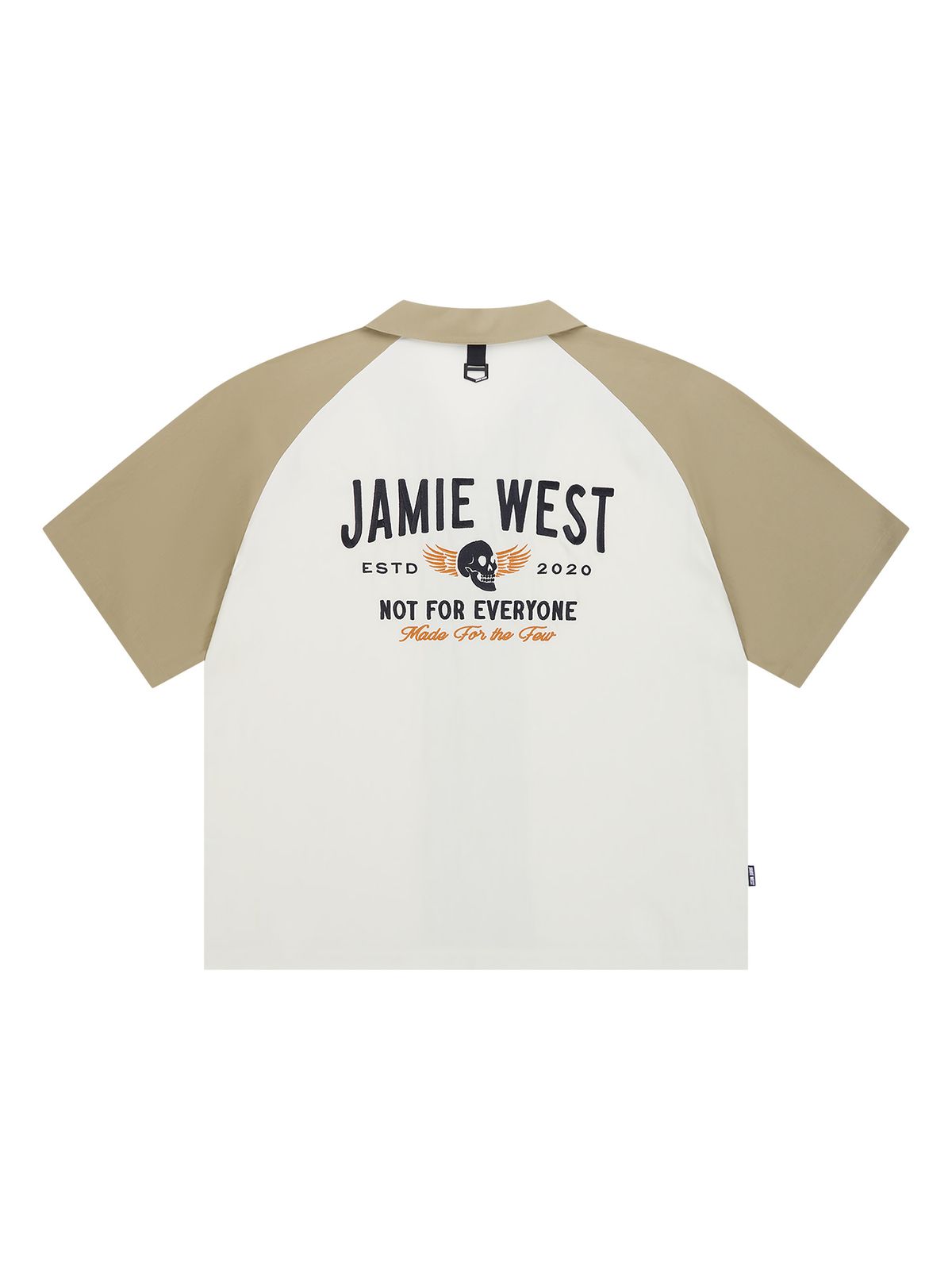 제이미웨스트(JAMIE WEST) 레트로 유니폼 볼링셔츠 (베이지)
