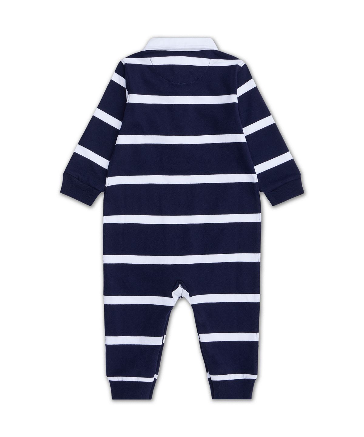 폴로 랄프 로렌 칠드런(POLO RALPH LAUREN CHILDREN) 스트라이프 코튼 럭비 커버올-네이비