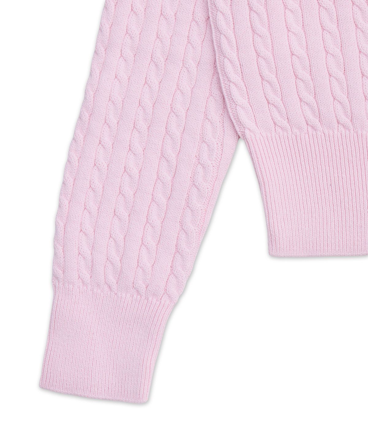 폴로 랄프 로렌 칠드런(POLO RALPH LAUREN CHILDREN) 미니 케이블 코튼 카디건-핑크