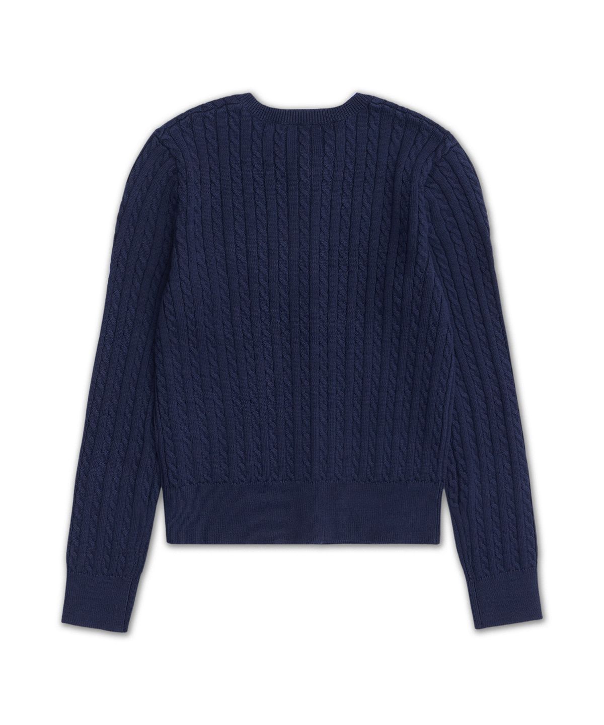 폴로 랄프 로렌 칠드런(POLO RALPH LAUREN CHILDREN) 미니 케이블 코튼 카디건-네이비