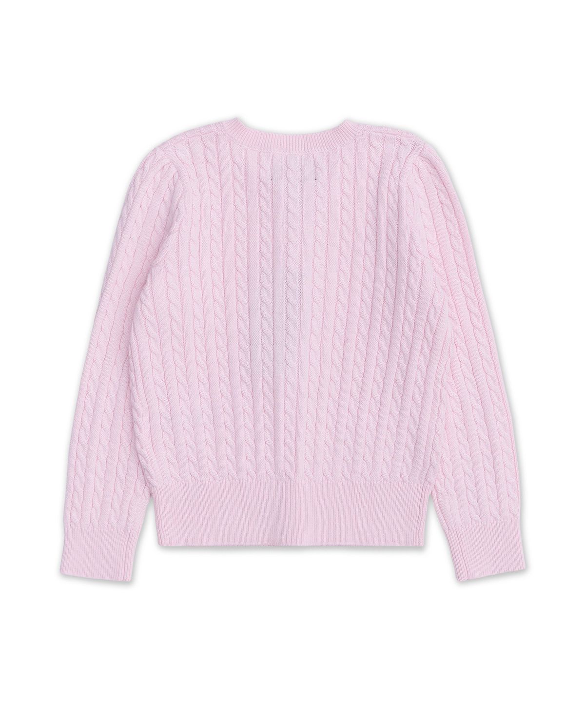 폴로 랄프 로렌 칠드런(POLO RALPH LAUREN CHILDREN) 미니 케이블 코튼 카디건-핑크