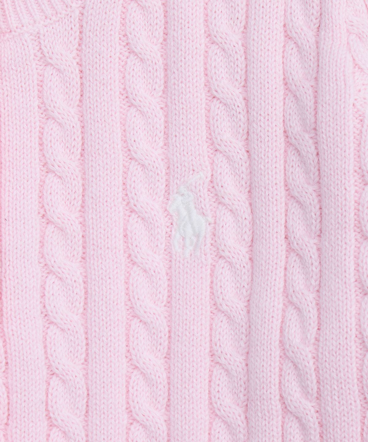 폴로 랄프 로렌 칠드런(POLO RALPH LAUREN CHILDREN) 미니 케이블 코튼 카디건-핑크
