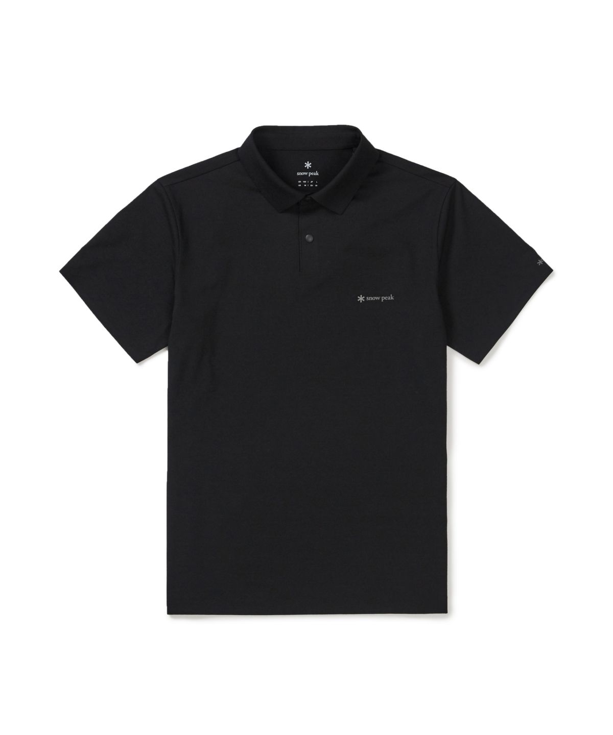 스노우피크 어패럴(SNOWPEAK APPAREL) 리젠 퀵드라이 반팔 폴로 티셔츠 (S26MMTPS50) Black
