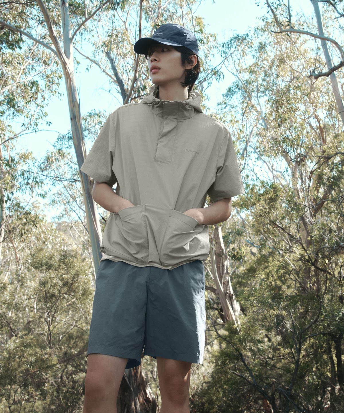 스노우피크 어패럴(SNOWPEAK APPAREL) 경량 타슬란 조디악 반바지 (S26MULHP54) Pastel Blue