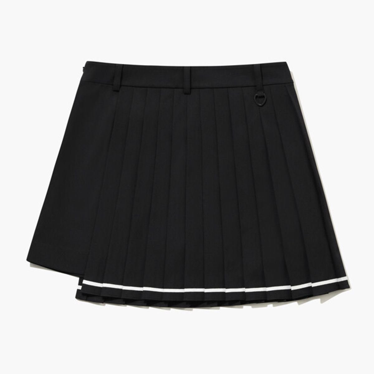 르꼬끄 골프(LECOQ GOLF) 여성 플리츠 랩 스커트 _BLCK GR222LSK41