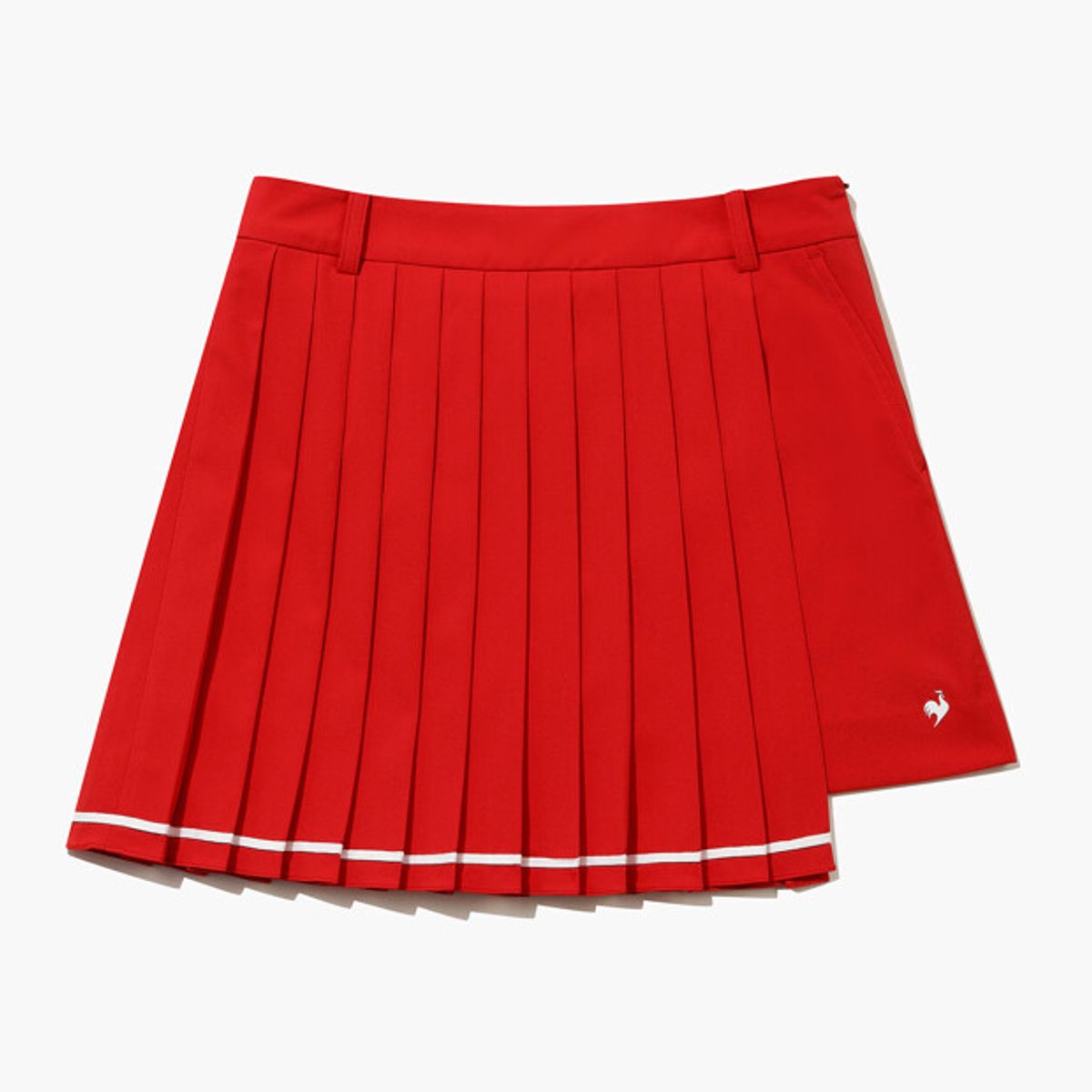 르꼬끄 골프(LECOQ GOLF) 여성 플리츠 랩 스커트 _RED0 GR222LSK41