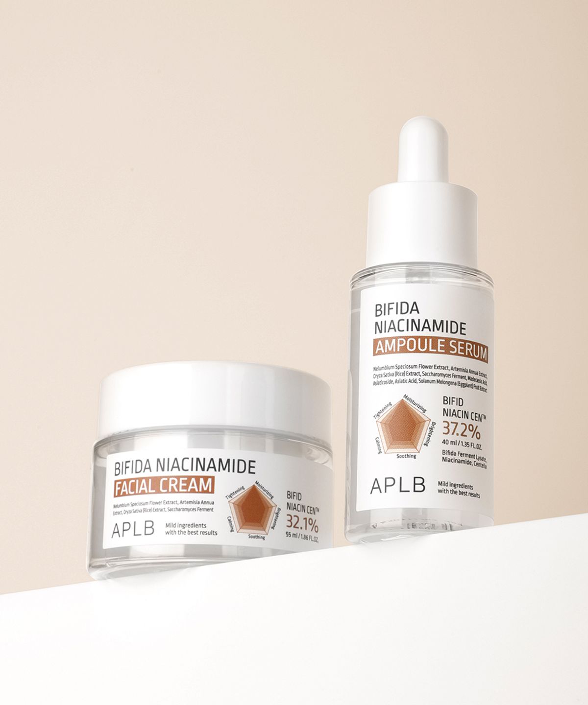 에이피엘비(APLB) 비피다 나이아신아마이드 앰플 + 크림 set (클렌징워터160ml 1개 증정)