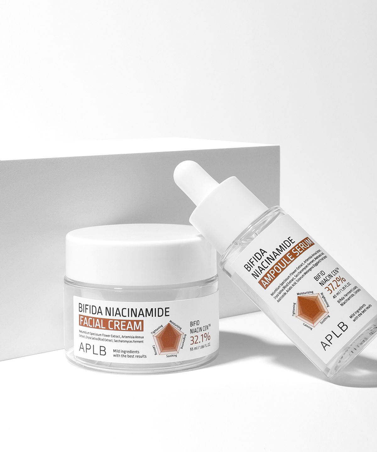 에이피엘비(APLB) 비피다 나이아신아마이드 앰플 + 크림 set (클렌징워터160ml 1개 증정)