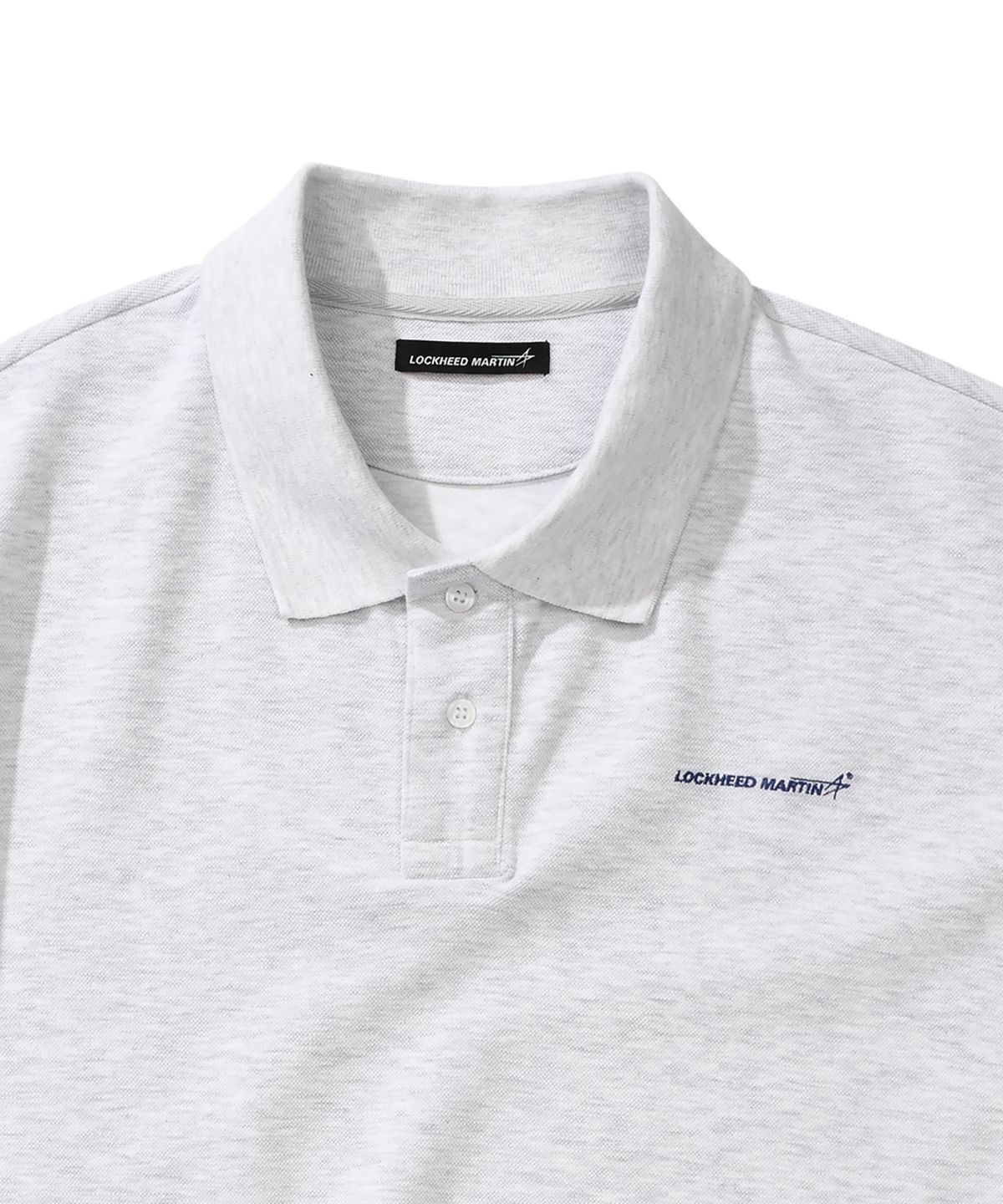 록히드마틴(LOCKHEED MARTIN) OVER FIT PIPING COLLAR TS (GREY)